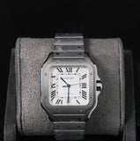 Cartier 40 Santos Large Silver Dial Titanium WSSA0089