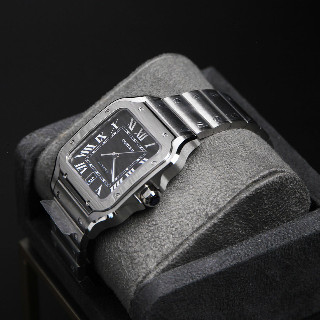 Cartier 40 Santos Large Black Dial WSSA0096