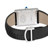 Cartier Tank Must Extra Large Steel Black Grained Calfskin Leather WSTA0040