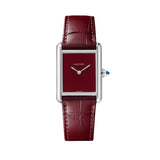Cartier Tank Must Large Steel Black Claret Alligator Skin Leather WSTA0054