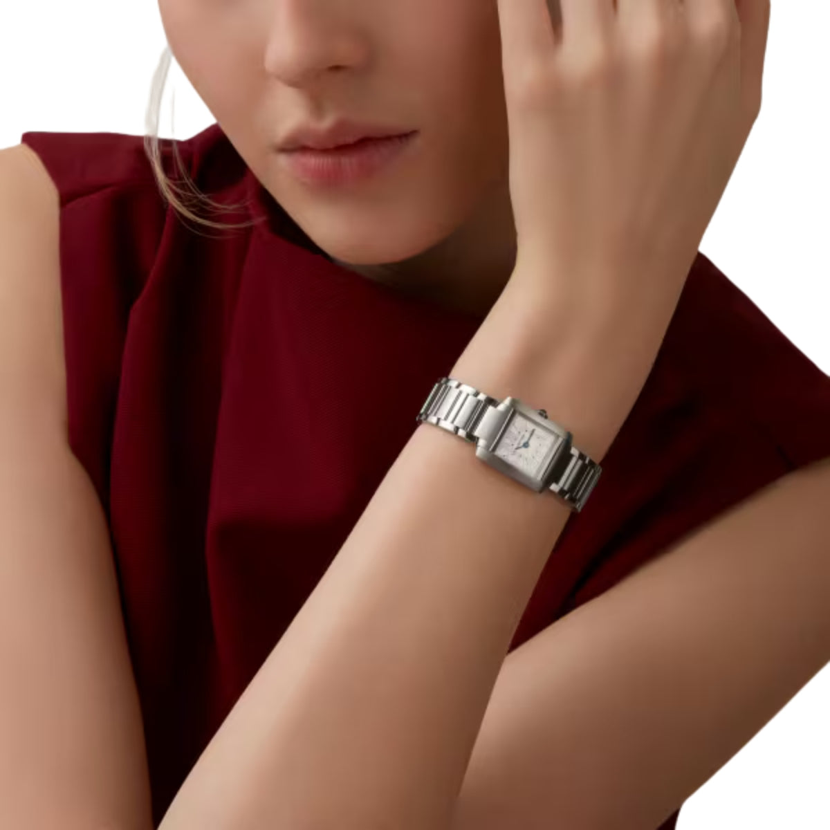 Cartier Tank Francaise Small Steel WSTA0129