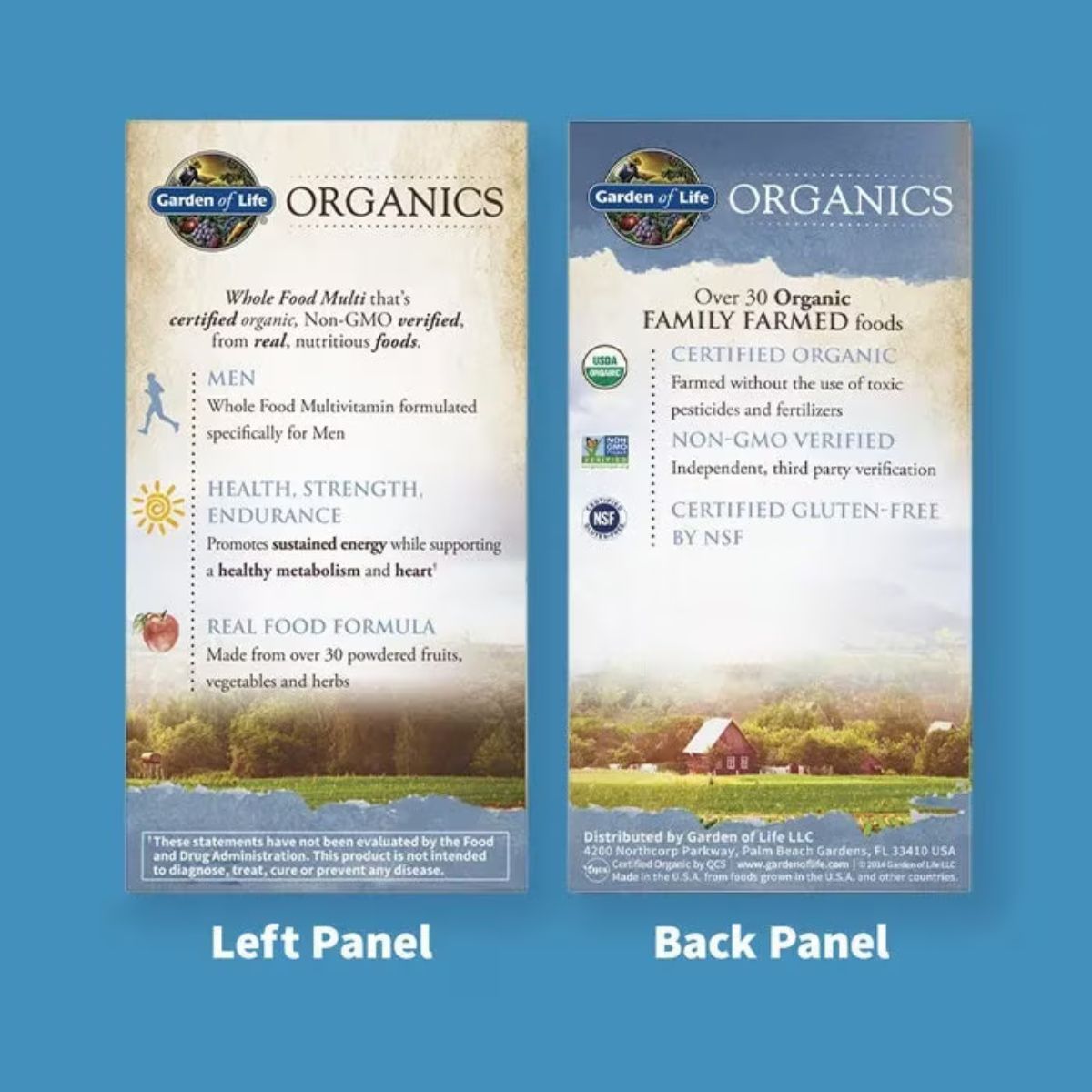 Garden Of Life Organics Whole Food Multivitamin For Men 120 Tablets