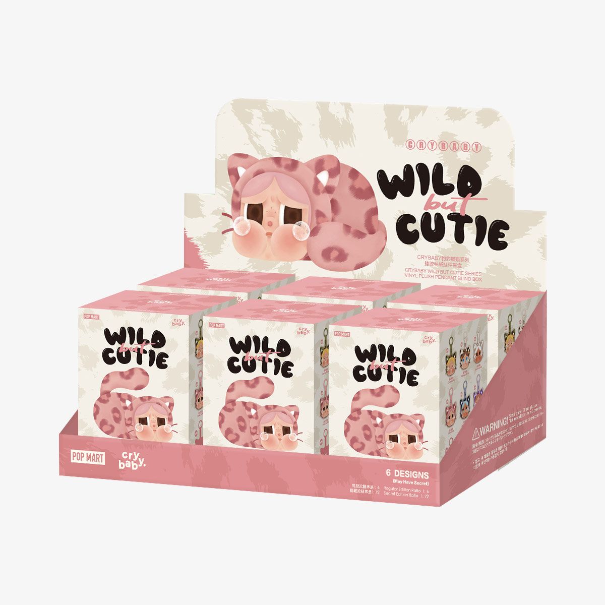POP MART CRYBABY Wild but Cutie Series Vinyl Plush Pendant