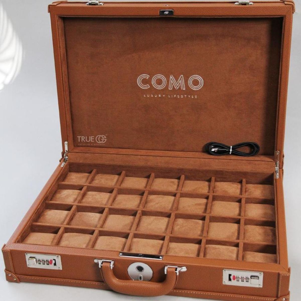 Como Watch Box Koper Jam Tangan Leather Mewah