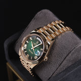 Daydate 40 YG Green Ombre Roman 228238