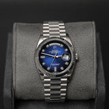 Daydate 36 WG Blue Ombré Baguette Dial 128239A