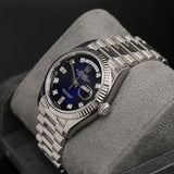 Daydate 36 WG Blue Ombré Baguette Dial 128239A