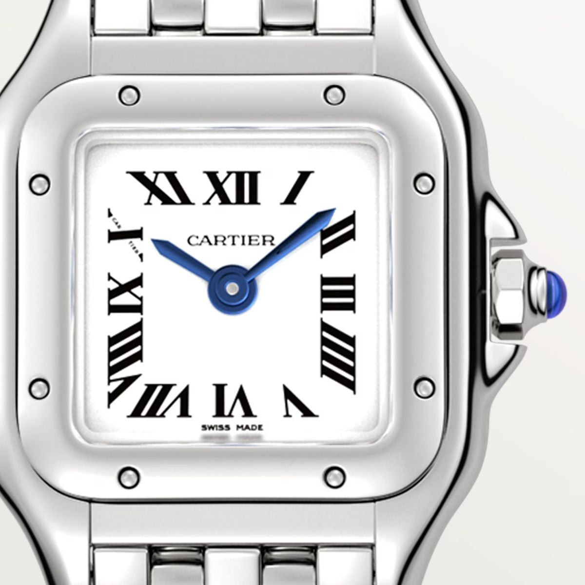 Cartier Panthere Mini Model Silver Dial Steel Strap