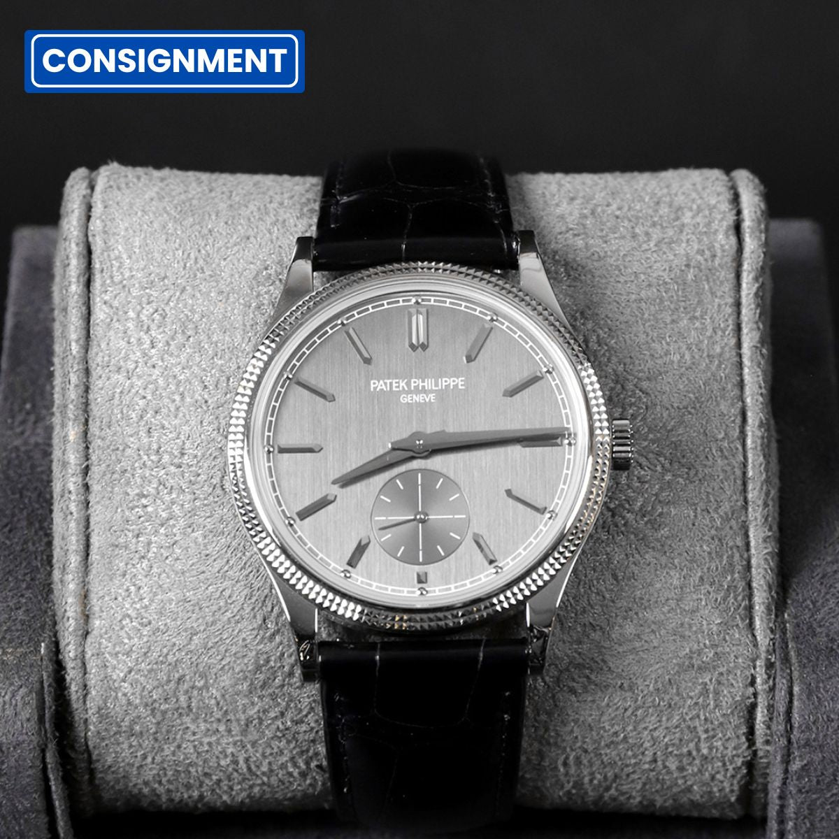 Patek Philippe Calatrava 39 WG Charcoal Gray Dial 6119G-001