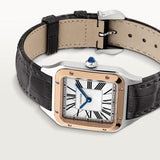 Cartier Santos Dumont Small Rosegold Croco Strap W2SA0038