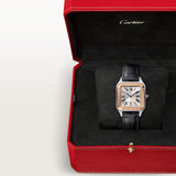 Cartier Santos Dumont Small Rosegold Croco Strap W2SA0038