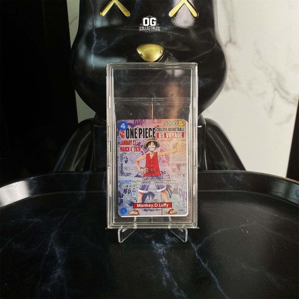 One Piece Monkey.D.Luffy sealed P-055 EN Promotional Card College Basketball Us Voyage
