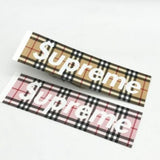 Supreme x Burberry Box Logo Sticker