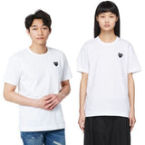 Comme Des Garcons CDG Play Black Emblem White T-Shirt